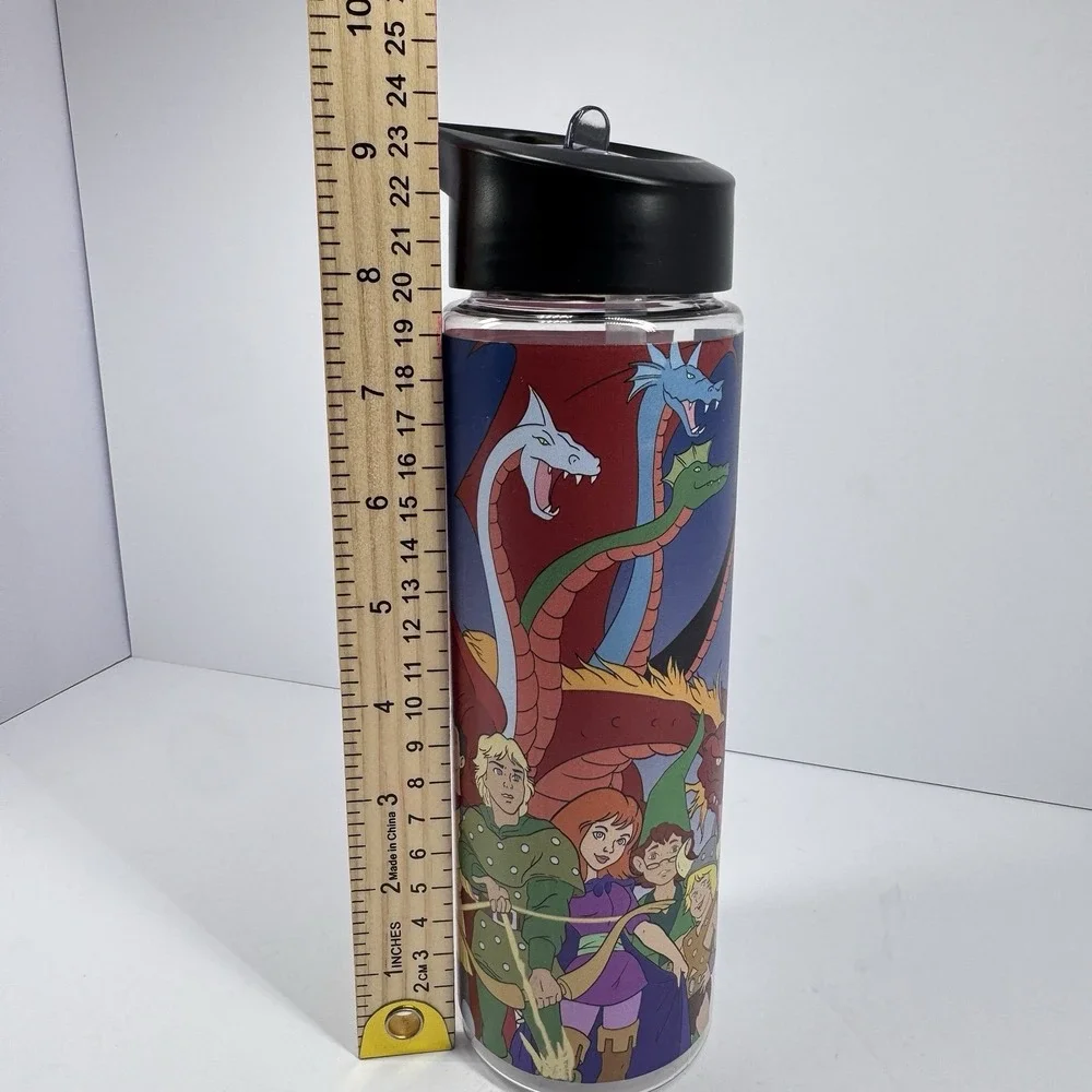 Dungeons & Dragons Cartoon Travel Tumbler Cup Straw Lid Fantasy Character‎ Art